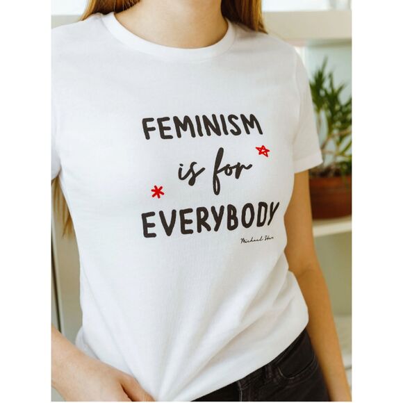 Michael Stars | NWT Feminism is for Everybody White Graphic Tee - Picture 2 of 7